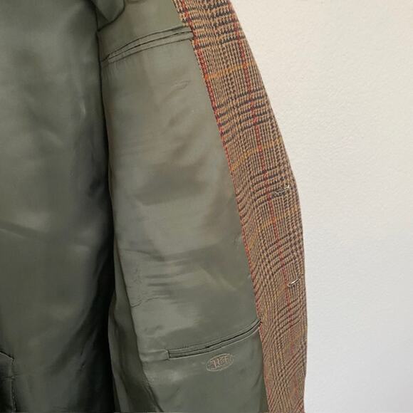 Hickey Freeman Dillard's Men's 40 Regular Canterbury Suit Jacket Wool Camel Hair - Picture 13 of 16